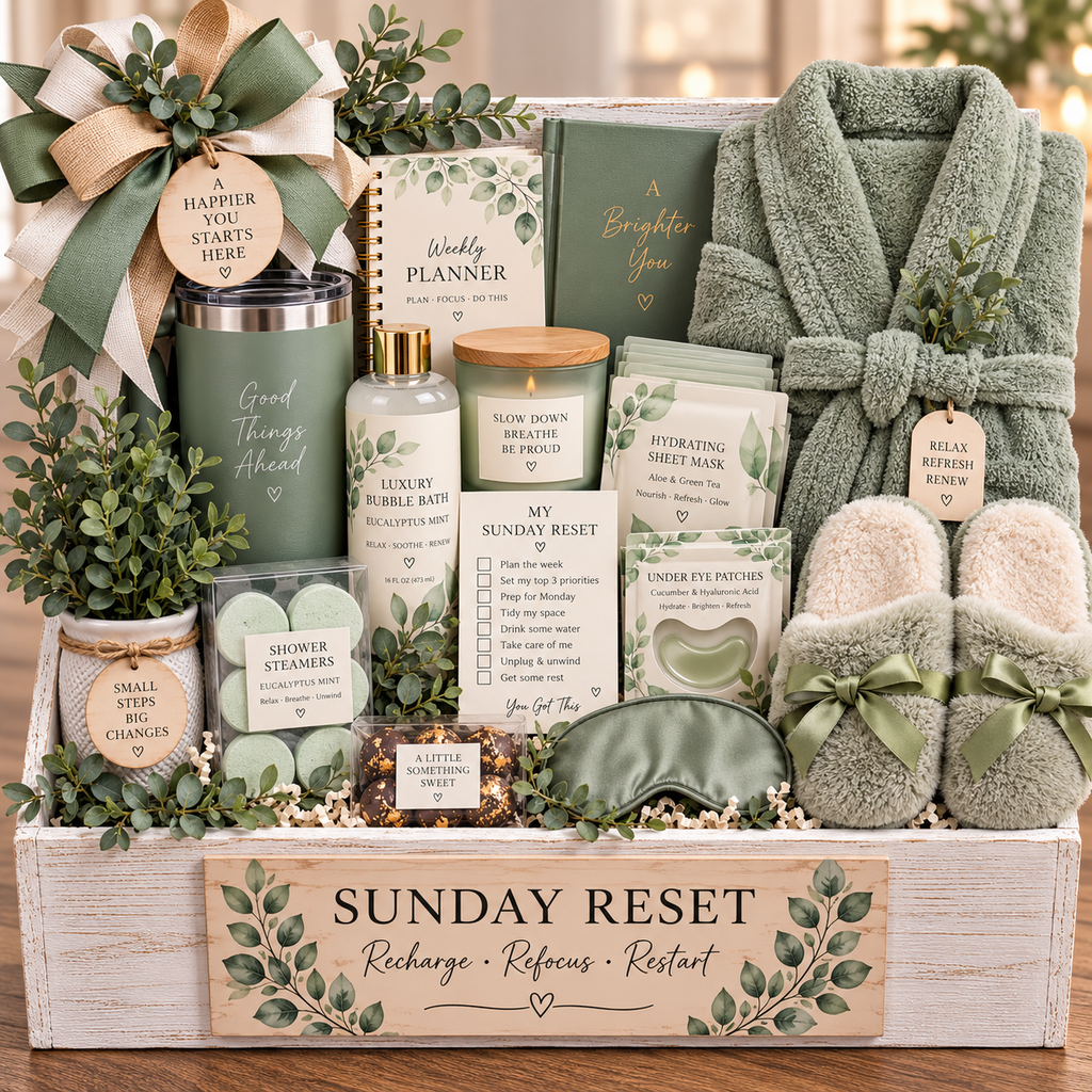A Brighter You – Luxury Relaxation & Wellness Gift Basket