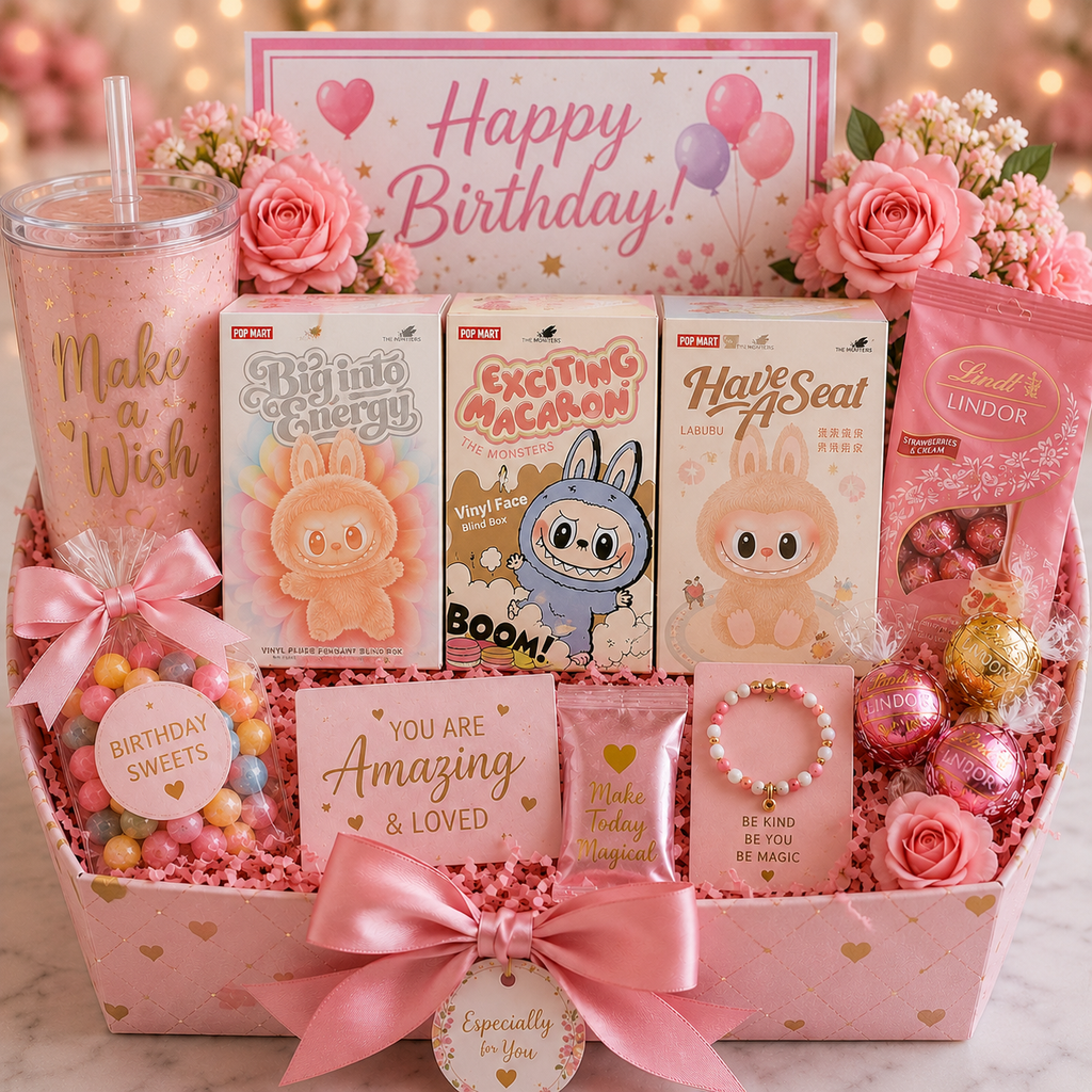 Labubu Birthday Gift Basket For Girls