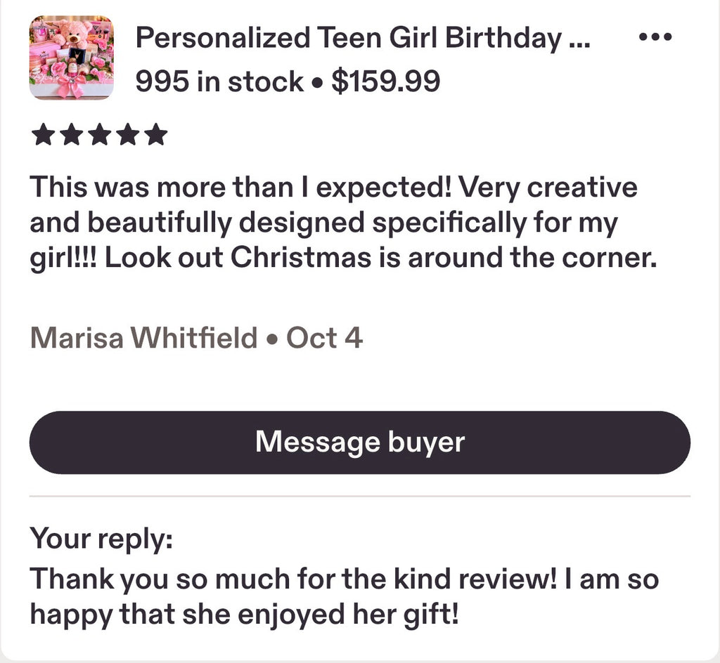 Birthday Girl Designer Gift Crate | Luxury Personalized Birthday Gift Basket for Her