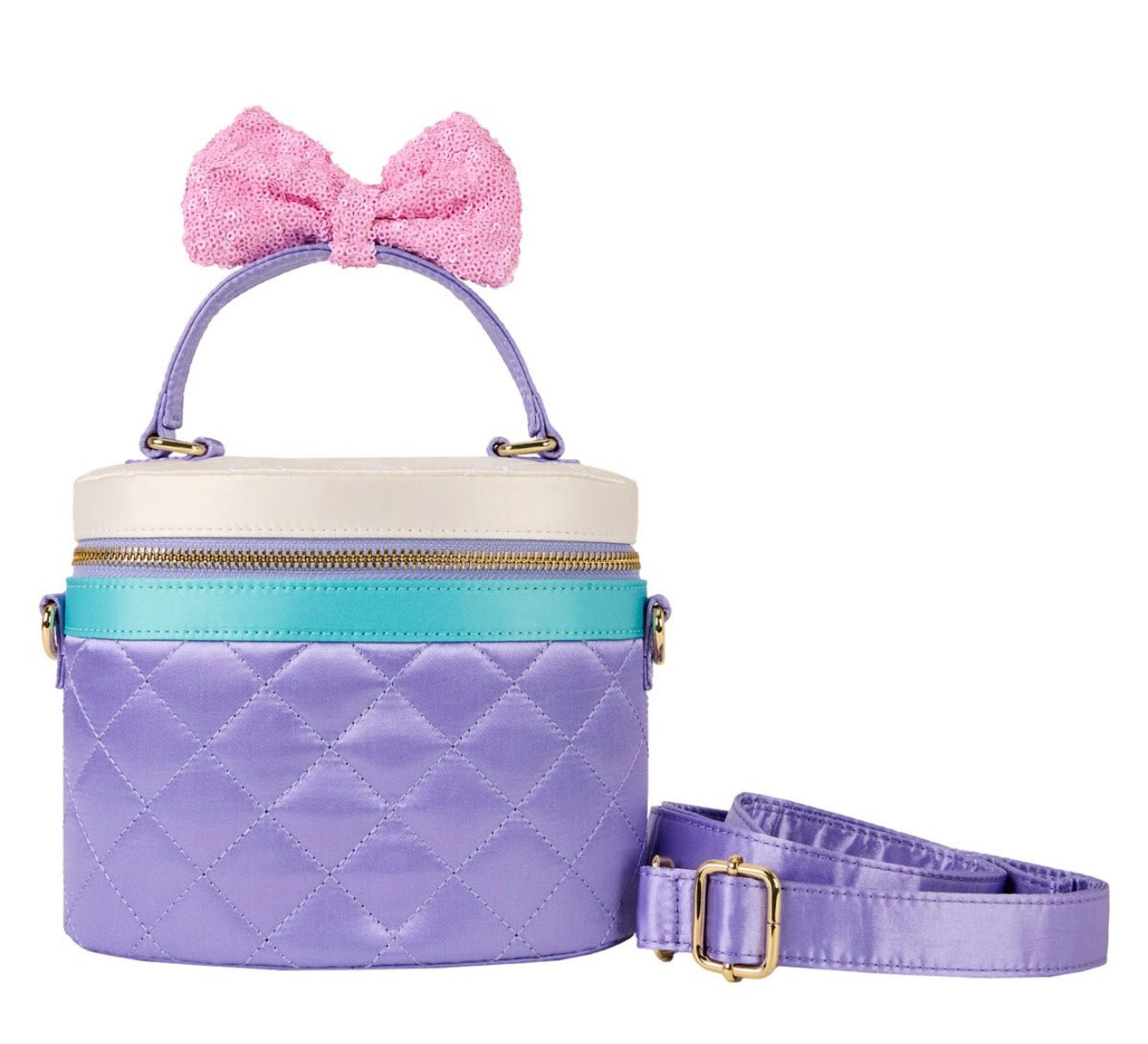 Daisy Duck 85th Anniversary Sequin Quilted Crossbody Bag