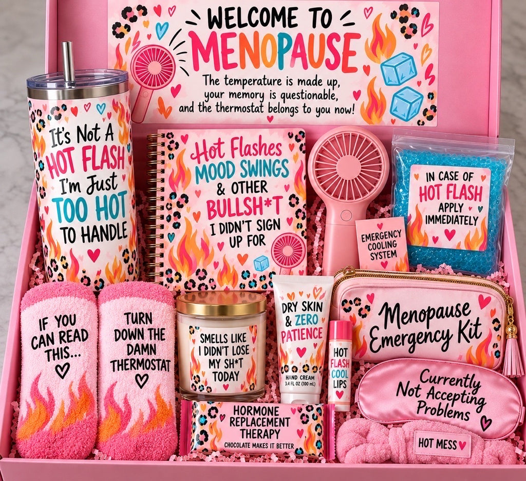 Menopause Survival Gift Basket Box