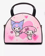 Loungefly Sanrio Kuromi & My Melody Sweet Hearts Crossbody Bag | Limited Edition Collectible Purse