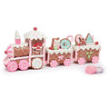 Pastel Gingerbread Christmas Train Decoration