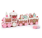 Pastel Gingerbread Christmas Train Decoration