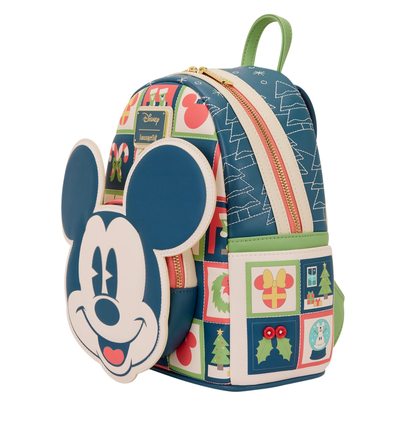 Disney Mickey Holiday Icons Mini Backpack by Loungefly