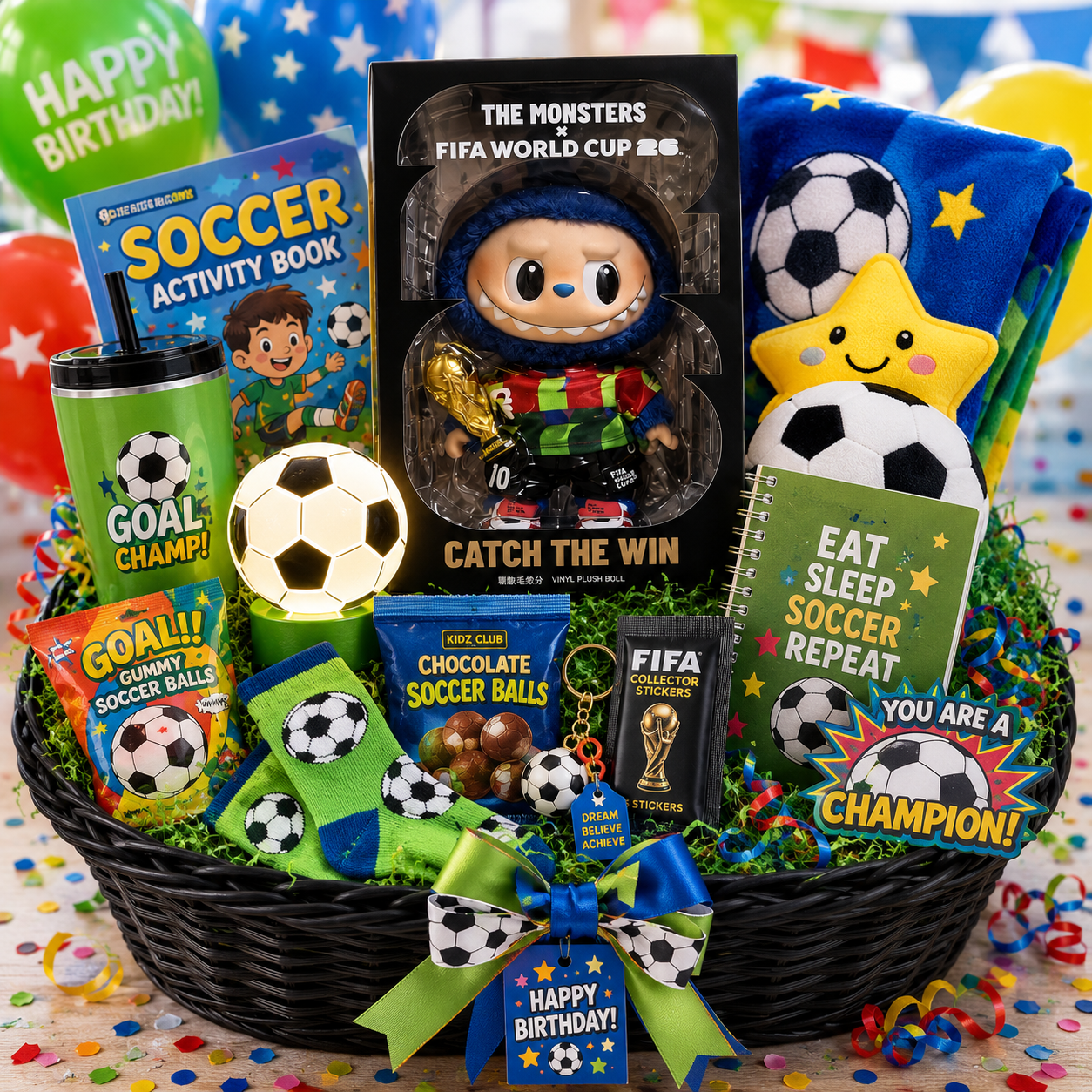 Catch the Win Soccer Champion Basket