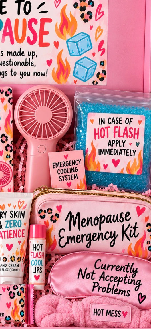 Menopause Survival Gift Basket Box