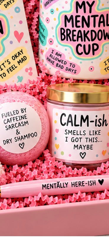 Funny Mental Breakdown Gift Box | Mug & Journal Self Care Gift for Her