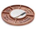 Acacia Wood & Marble Lazy Susan Cheese Board