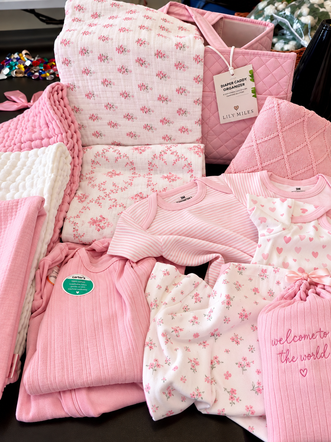 Luxury Personalized Baby Gift Crate – Custom Newborn & Baby Shower Gift