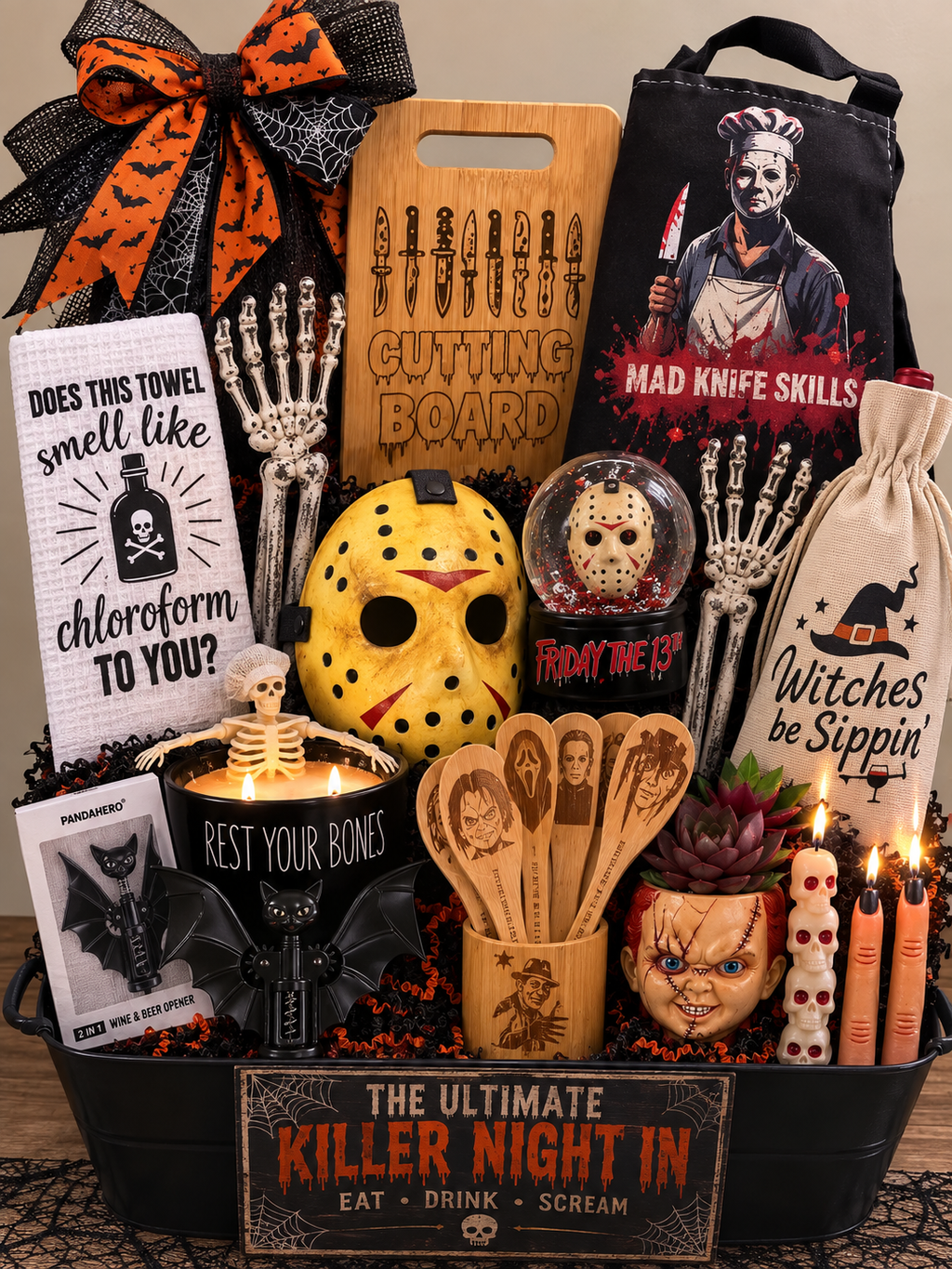 Ultimate Killer Night In Halloween Gift Basket
