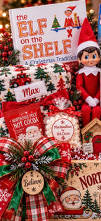 Personalized Elf on the Shelf Christmas Gift Crate for Boys