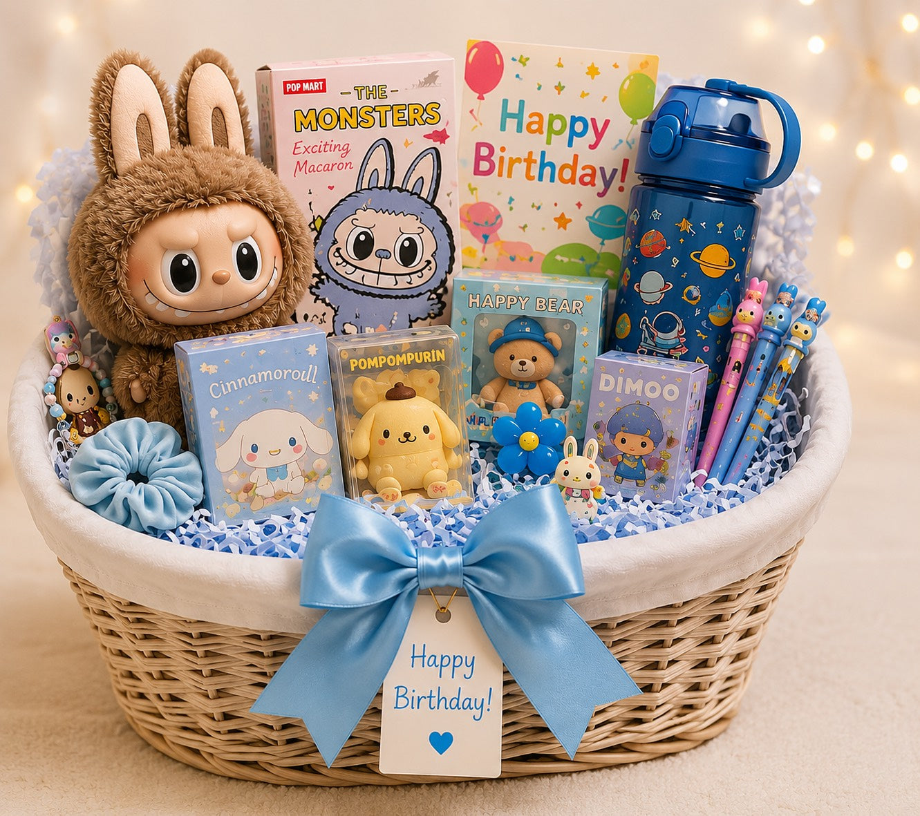 Blue Skies Birthday Mystery Basket