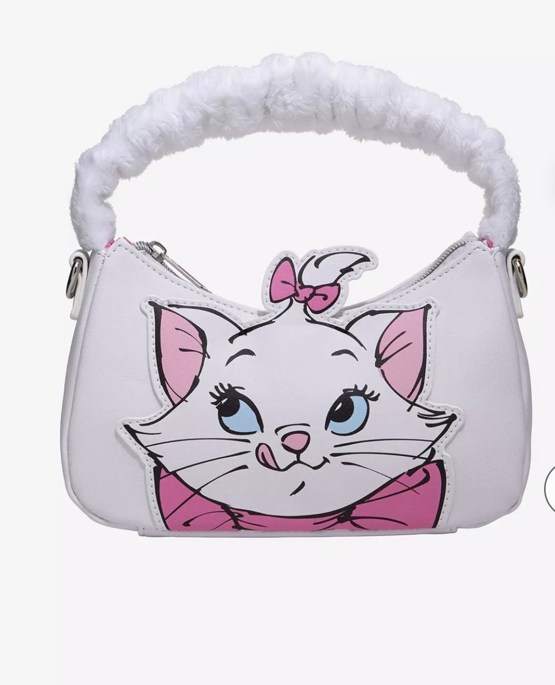 Disney x Loungefly Marie Faux Fur Handle Mini Shoulder Bag | The Aristocats Crossbody Purse