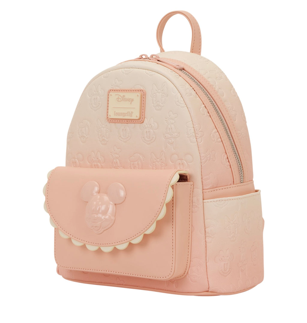 Disney Loungefly Blush Character Embossed Mini Backpack