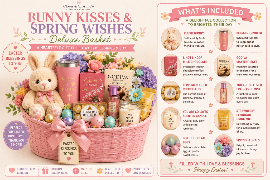 Bunny Kisses & Spring Wishes Deluxe Basket