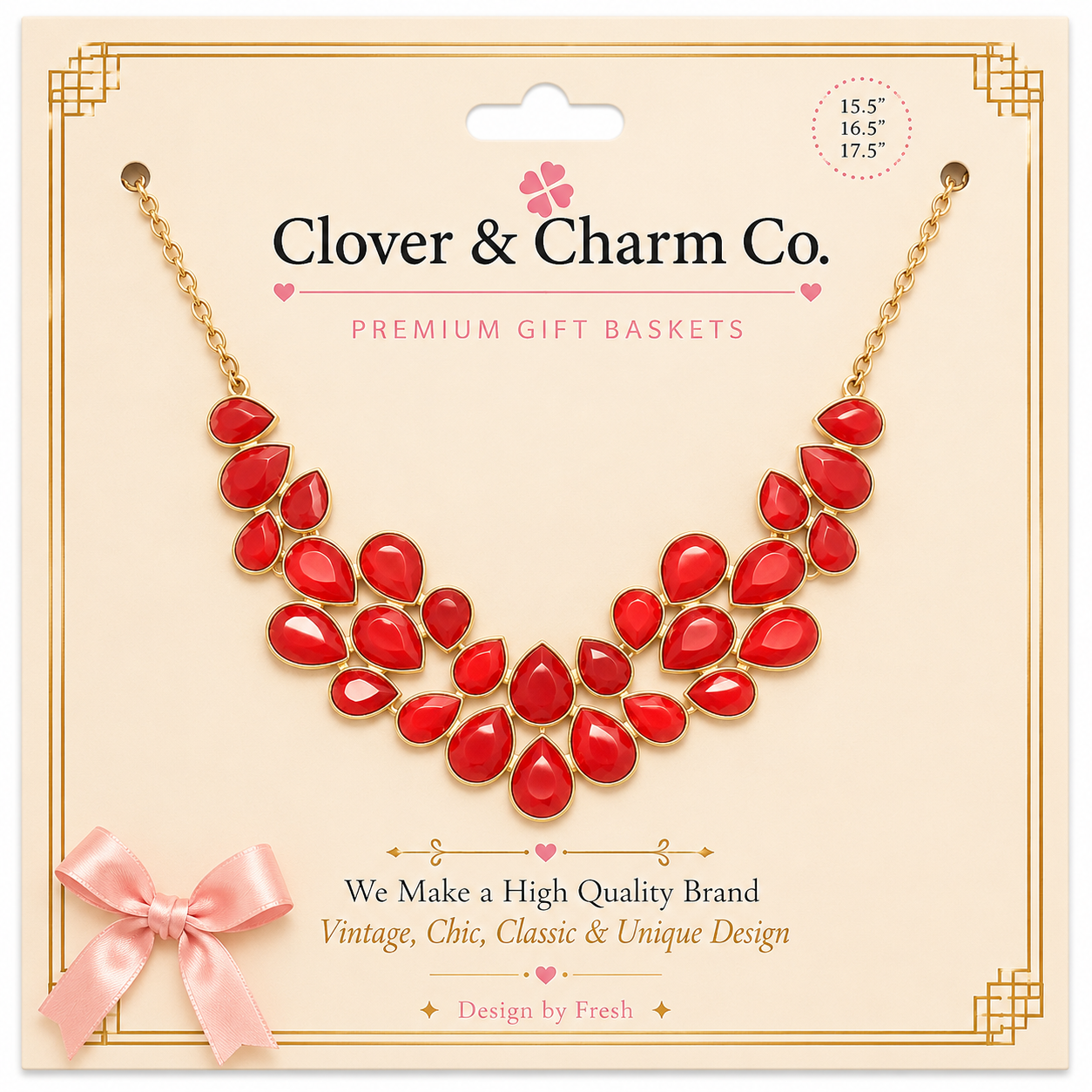 Ruby Radiance Statement Necklace