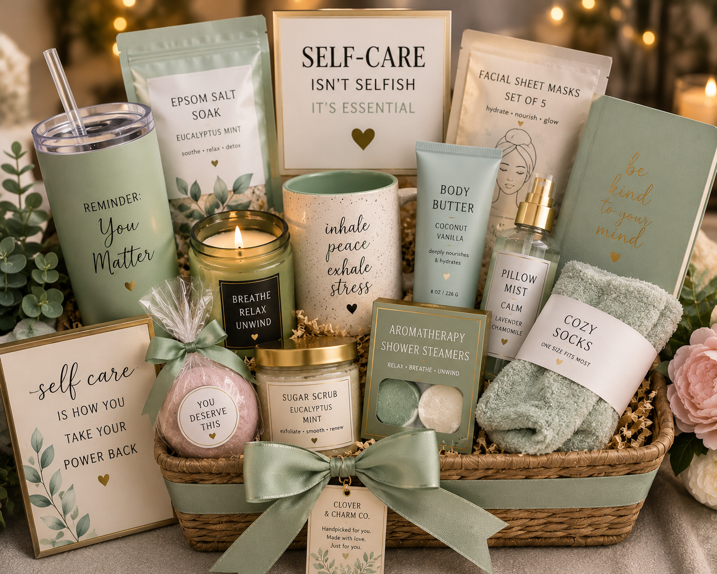 Serenity Spa Retreat Gift Basket