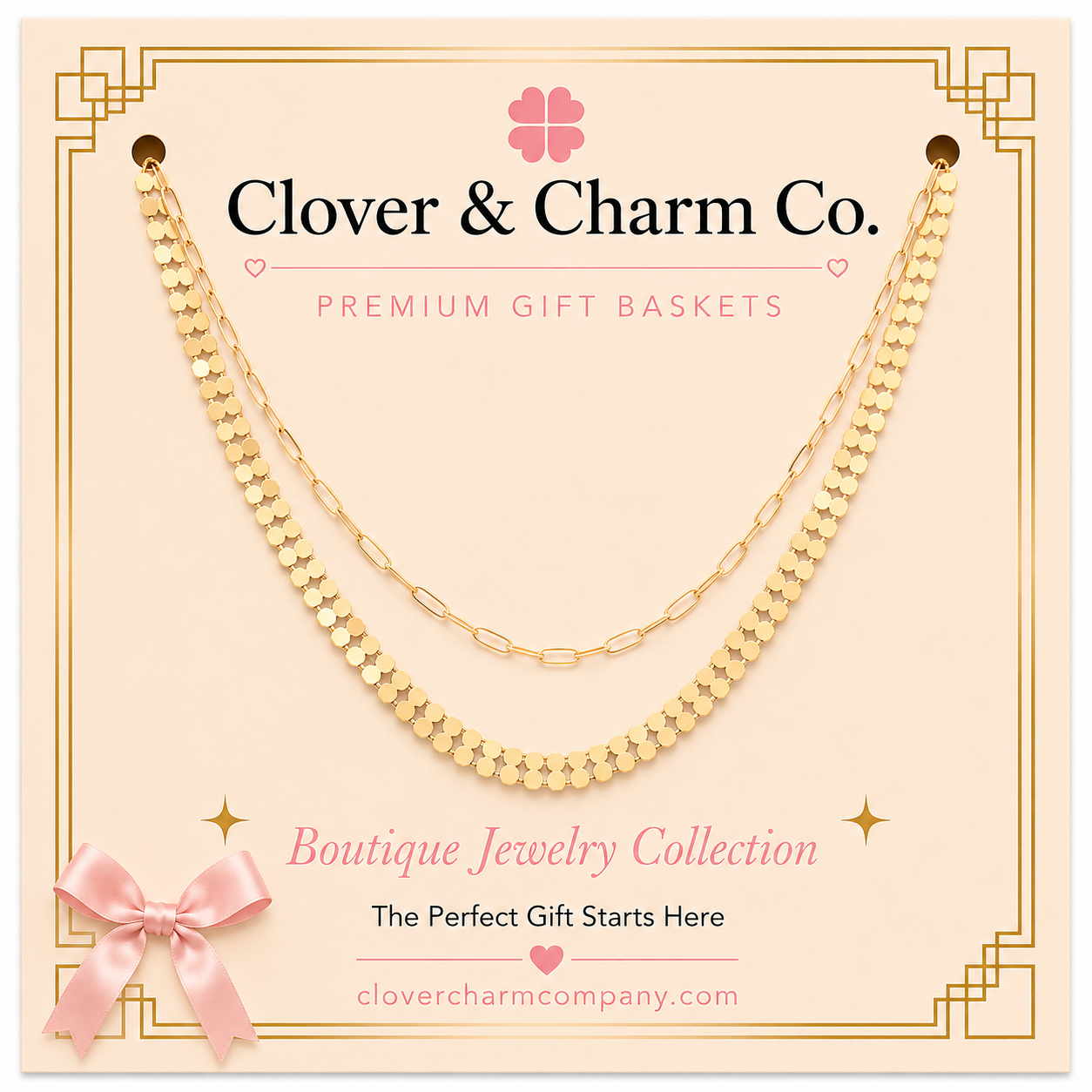 Golden Layers Statement Necklace
