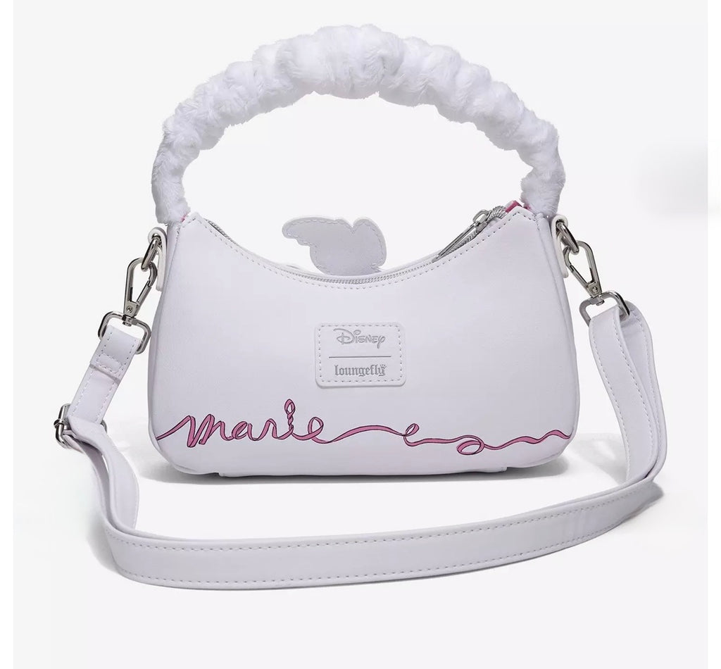 Disney x Loungefly Marie Faux Fur Handle Mini Shoulder Bag | The Aristocats Crossbody Purse