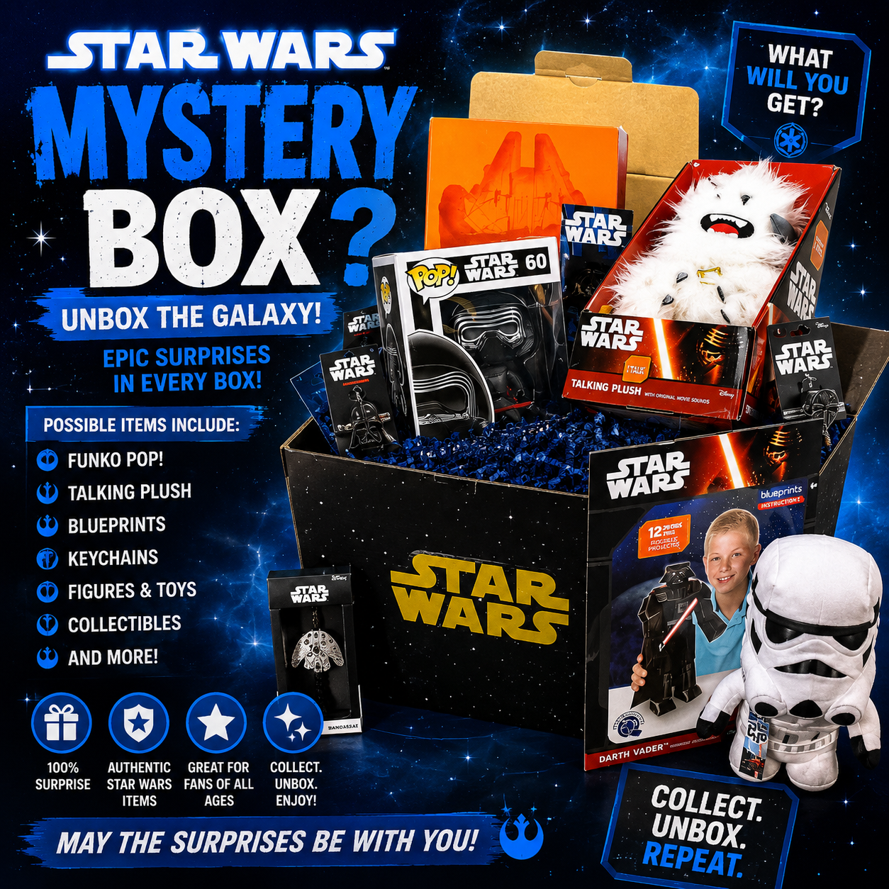 Star Wars Mystery Box | Authentic Collectible Gift Box | Website Exclusive
