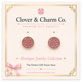 Blush Crystal Pavé Stud Earrings