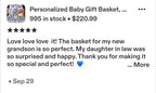 Luxury Personalized Baby Gift Crate – Custom Newborn & Baby Shower Gift