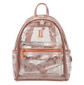 Loungefly LF Rose Gold Floral Clear Mini Backpack