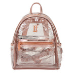 Loungefly LF Rose Gold Floral Clear Mini Backpack