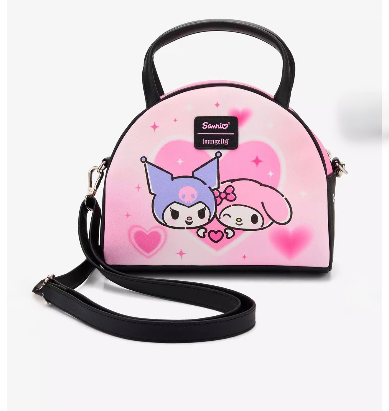 Loungefly Sanrio Kuromi & My Melody Sweet Hearts Crossbody Bag | Limited Edition Collectible Purse