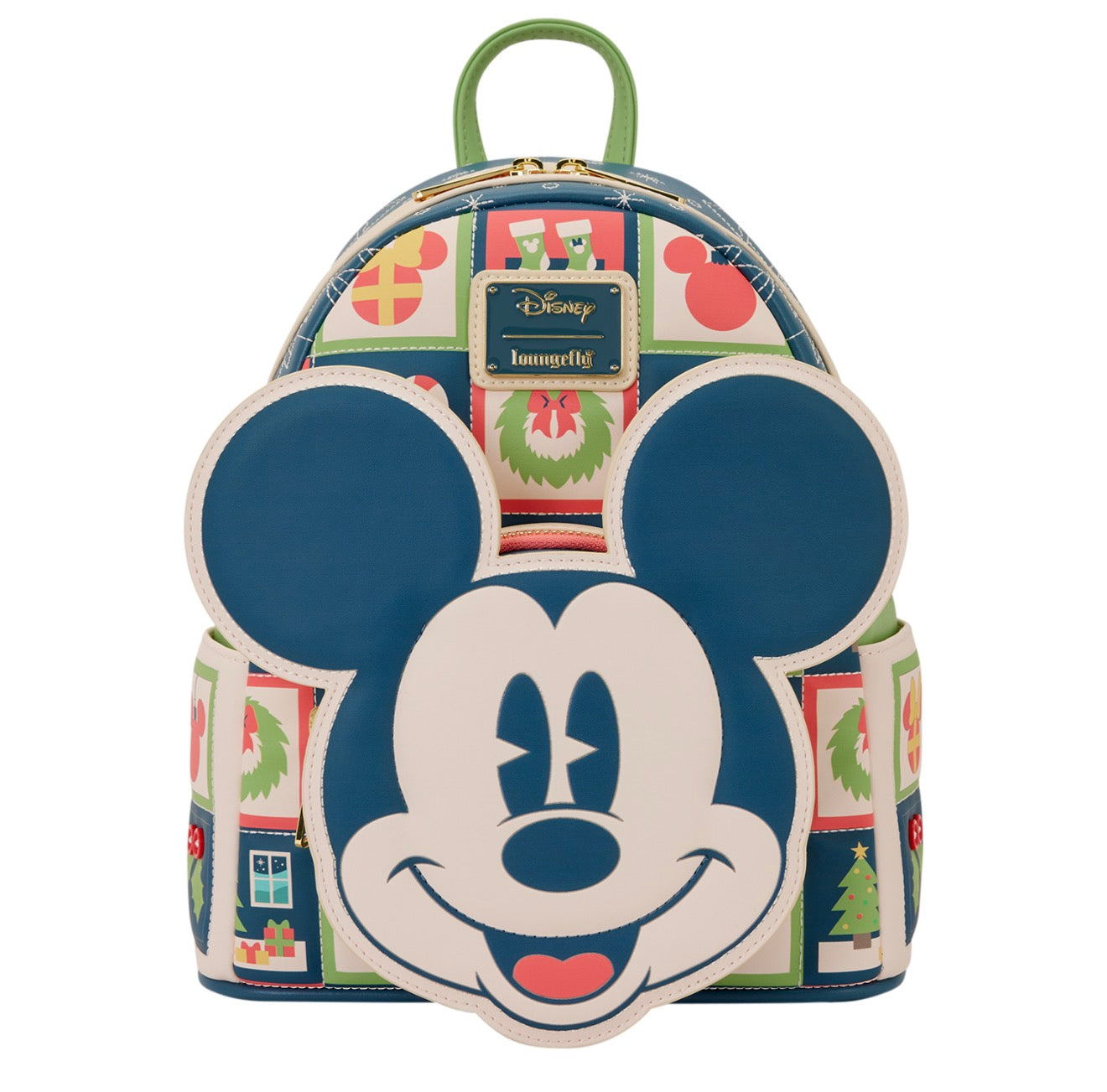 Disney Mickey Holiday Icons Mini Backpack by Loungefly