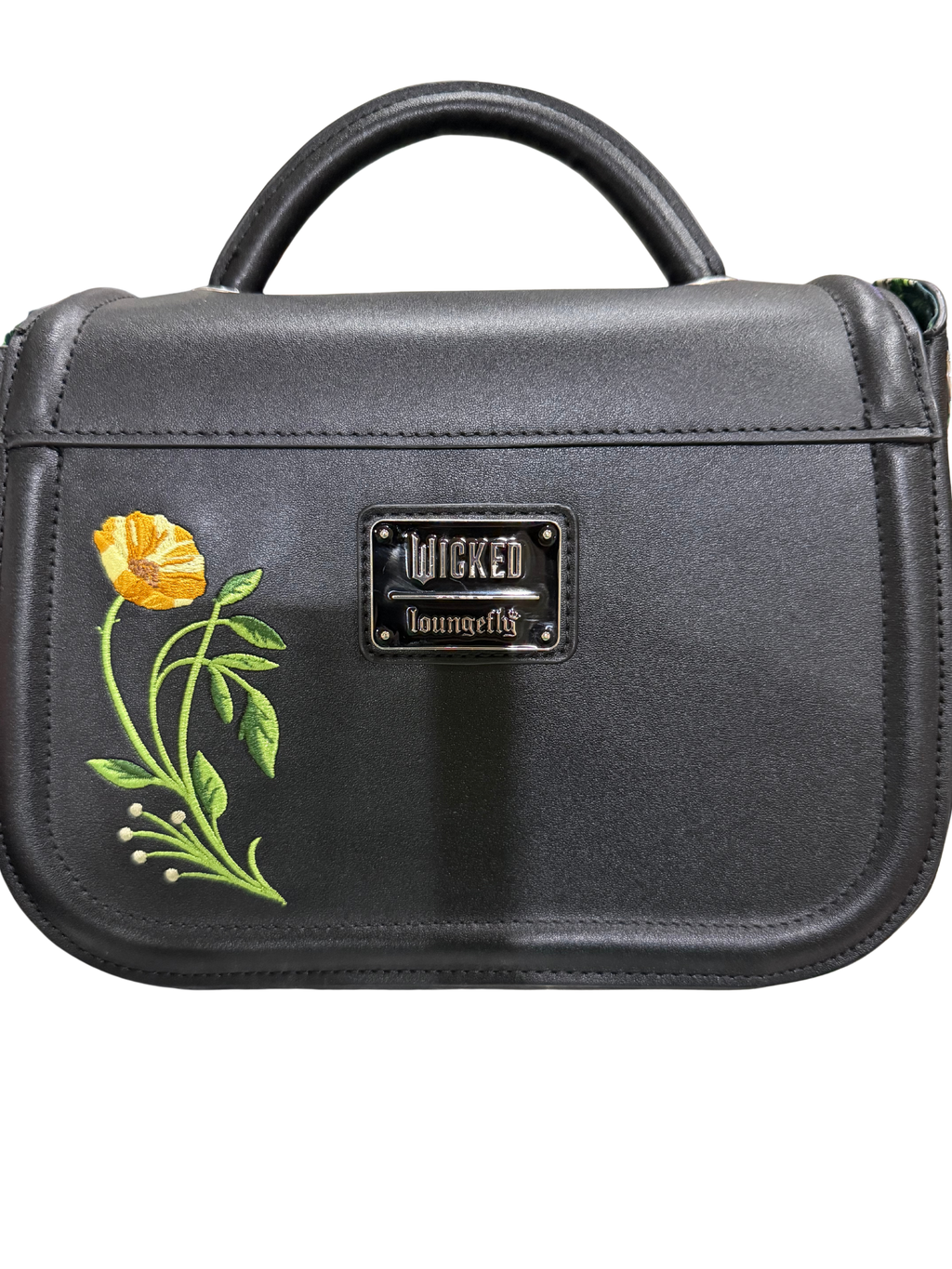 Loungefly Wicked “I Feel Wicked” Embroidered Crossbody Bag