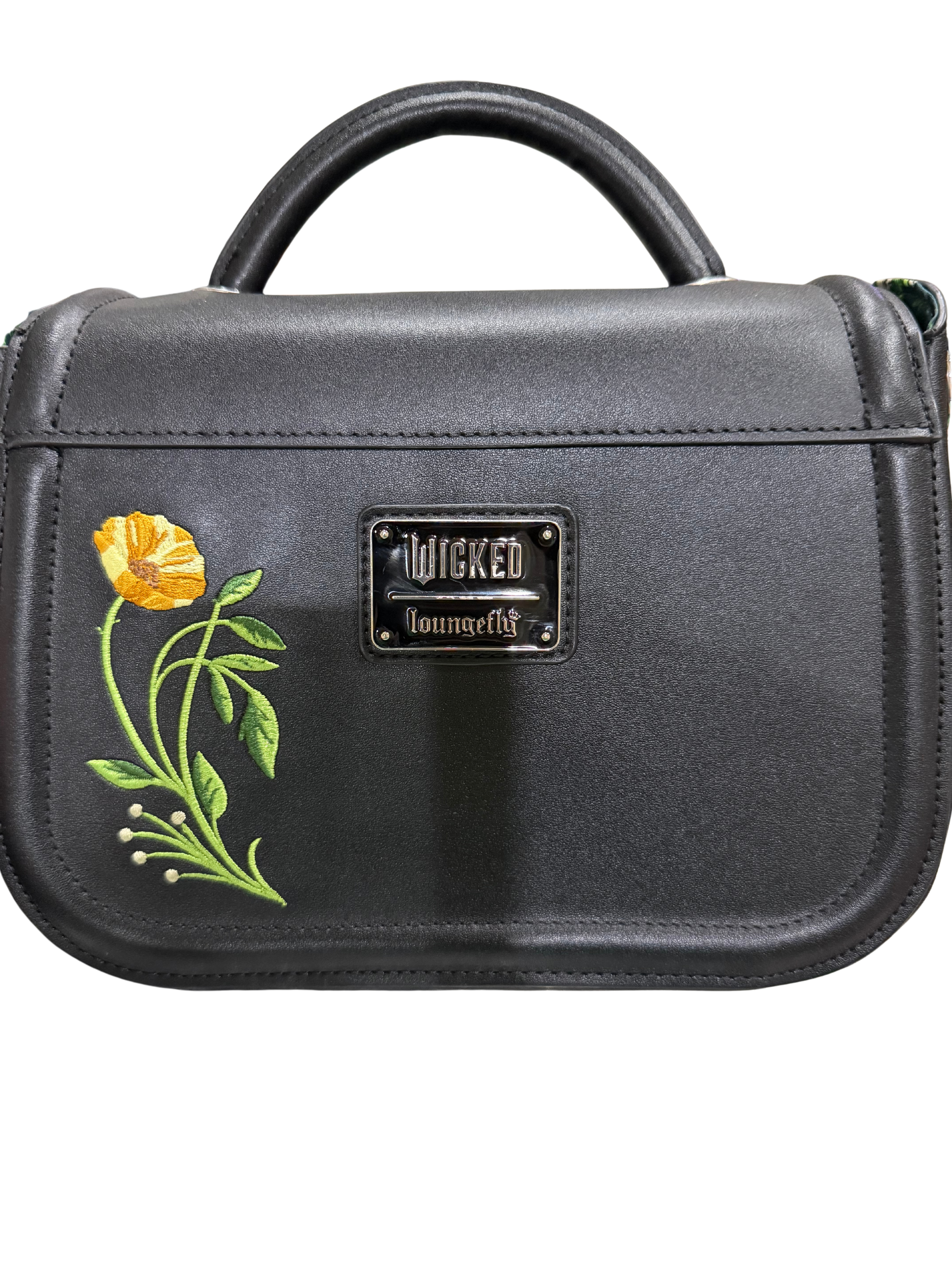 Loungefly Wicked “I Feel Wicked” Embroidered Crossbody Bag