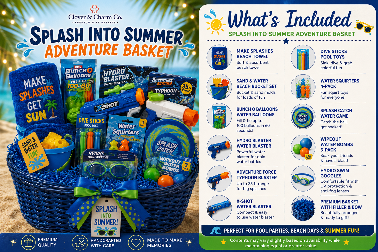 Splash Into Summer Adventure Basket