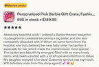 Deluxe Personalized Barbie Gift Basket with Keepsake Crate