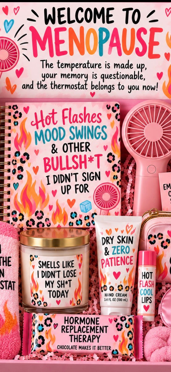 Menopause Survival Gift Basket Box