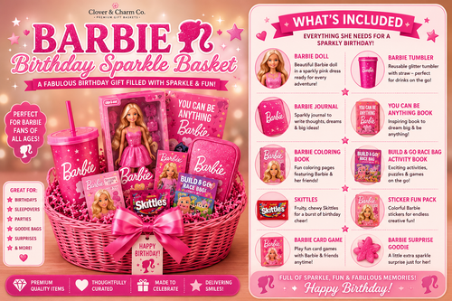 Barbie Birthday Sparkle Basket