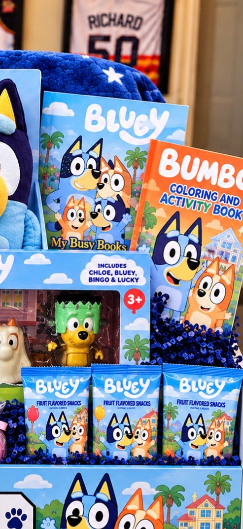Personalized Bluey Gift Crate for Kids | Custom Birthday & Special Occasion Gift