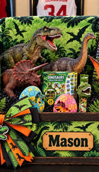 Personalized Dinosaur Gift Basket for Boys
