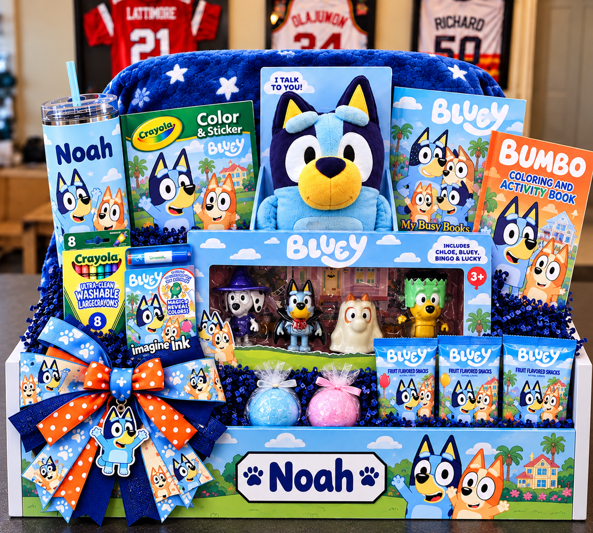 Personalized Bluey Gift Crate for Kids | Custom Birthday & Special Occasion Gift