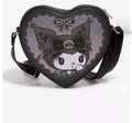 Sanrio x Loungefly Kuromi Heart Crossbody Bag | Gothic Lolita Heart Purse