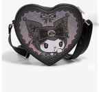 Sanrio x Loungefly Kuromi Heart Crossbody Bag | Gothic Lolita Heart Purse