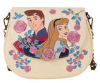 Disney Princess Sleeping Beauty Aurora & Prince Phillip Floral Crossbody Bag by Loungefly