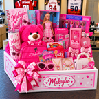 Deluxe Personalized Barbie Gift Basket with Keepsake Crate