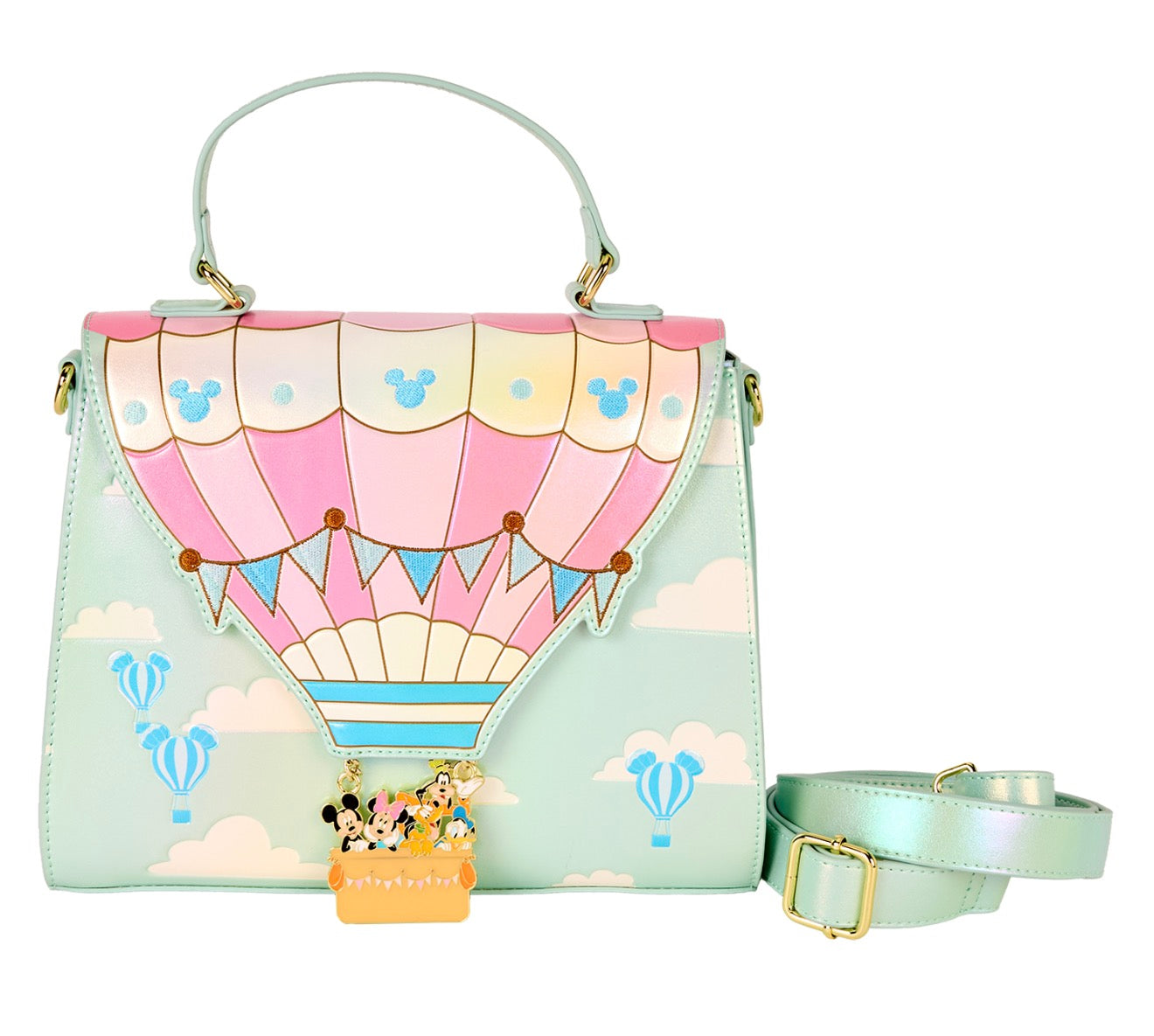 Disney Mickey & Friends Hot Air Balloon Crossbody Bag by Loungefly