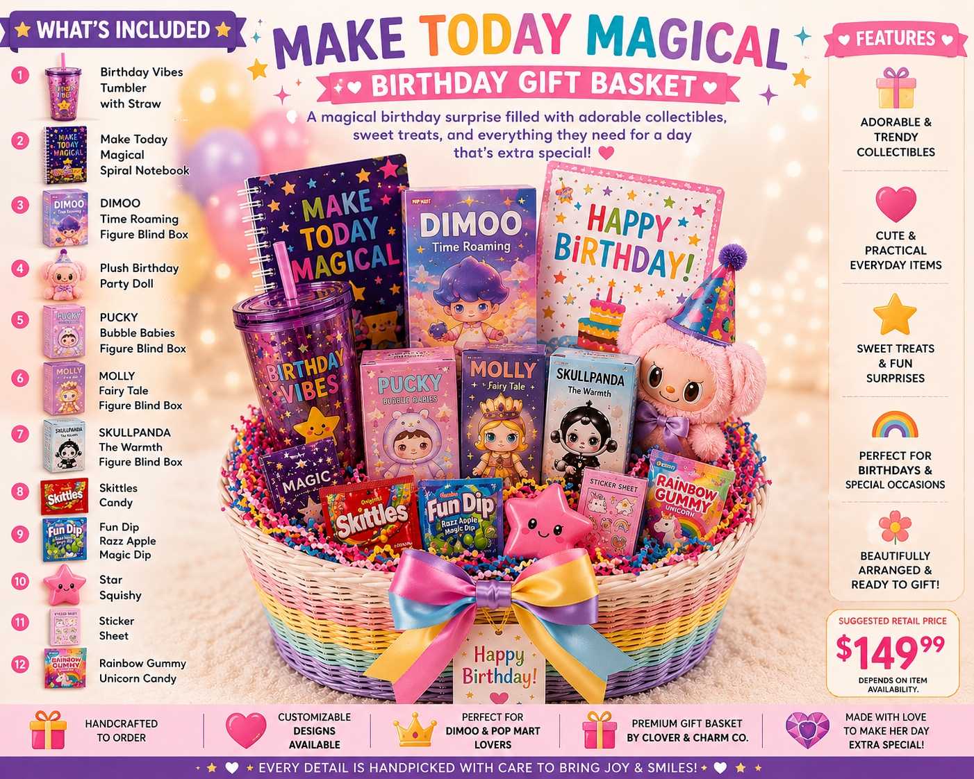 Magical Blind Box Birthday Basket